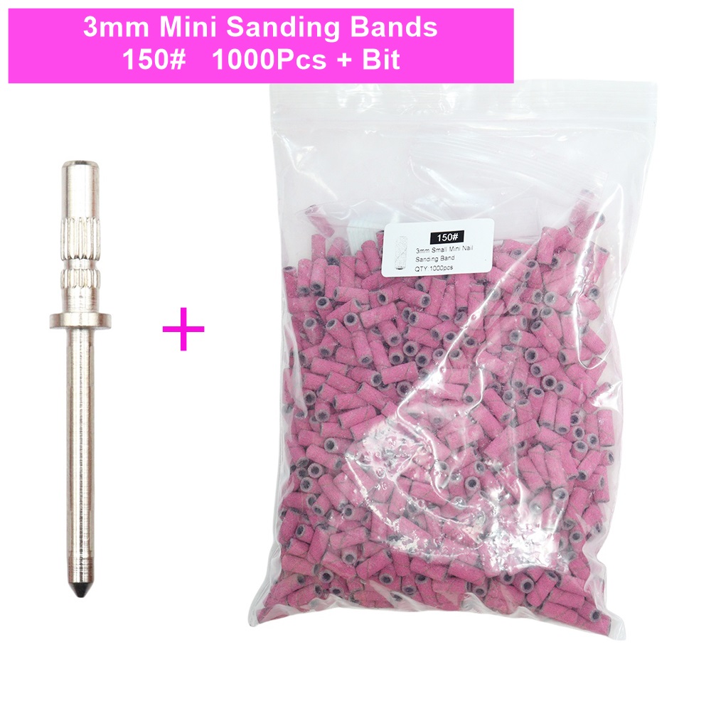 Power Tools Pink - 1000 mini-bandes de ponçage zébrées rose
