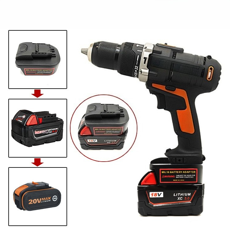 Power Tools Orange - Adaptateur de batterie pour outil électrique
