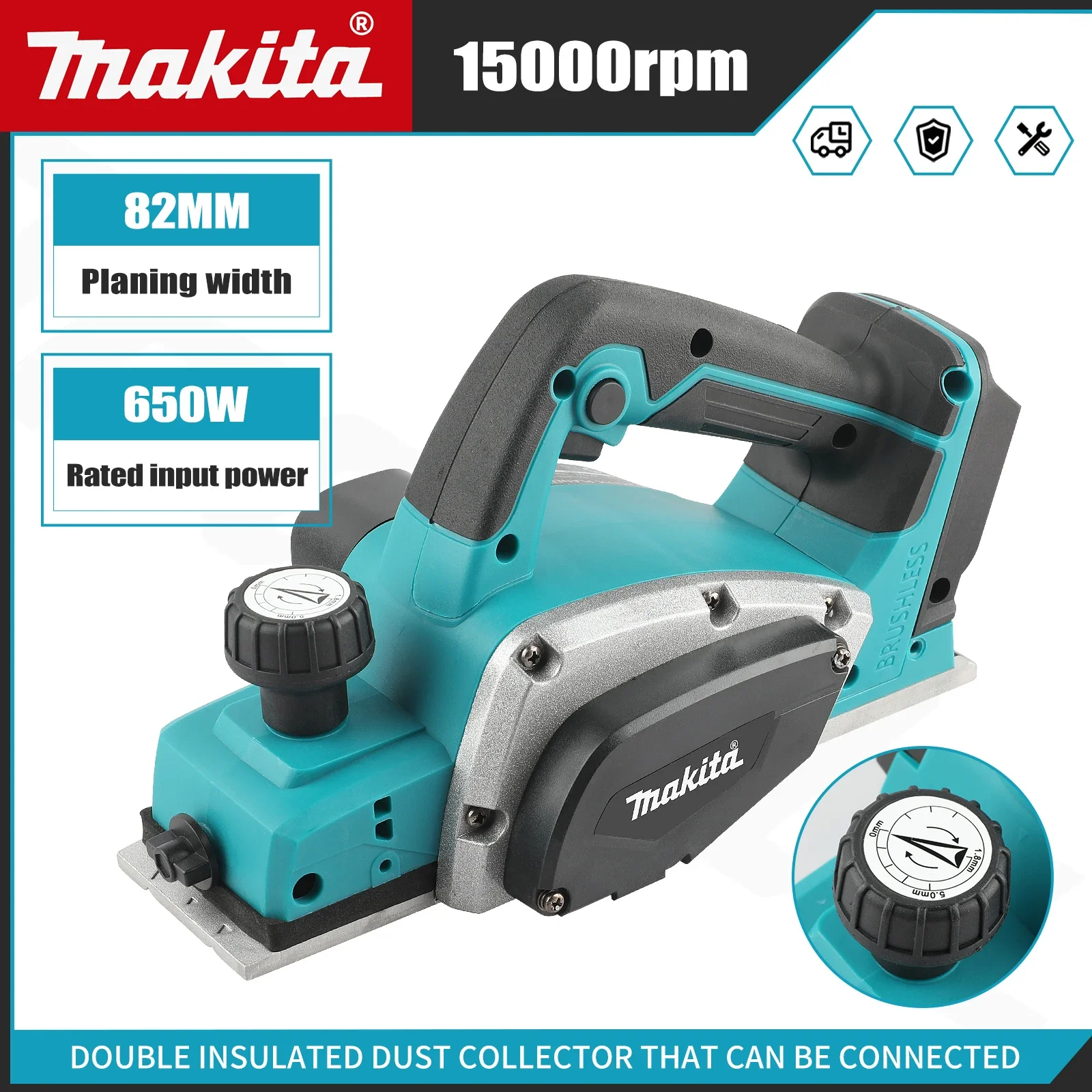 Planer Handheld Electric - Raboteuse électrique sans fil et sans