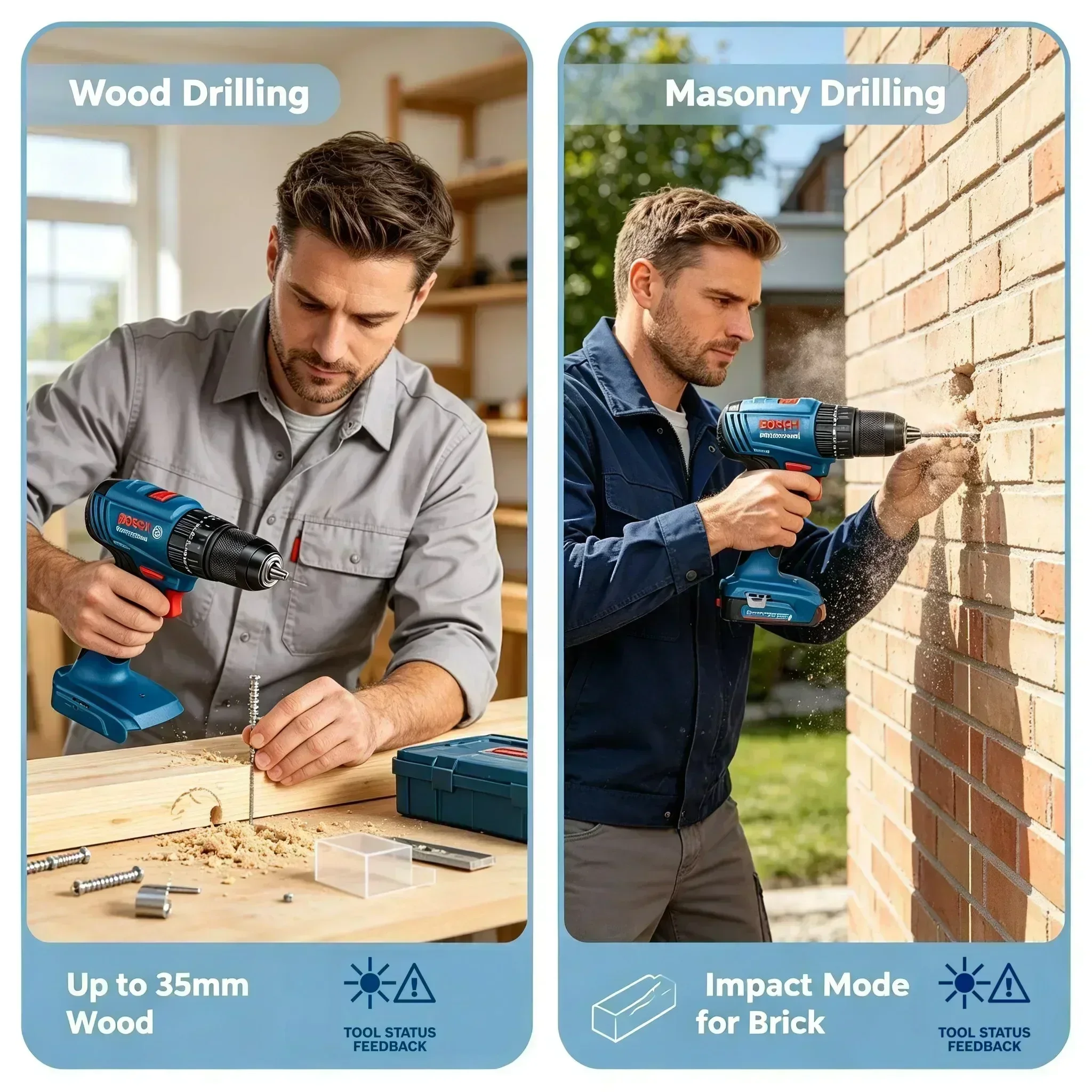 Power Tools Impact - Perceuse à percussion sans fil Bosch