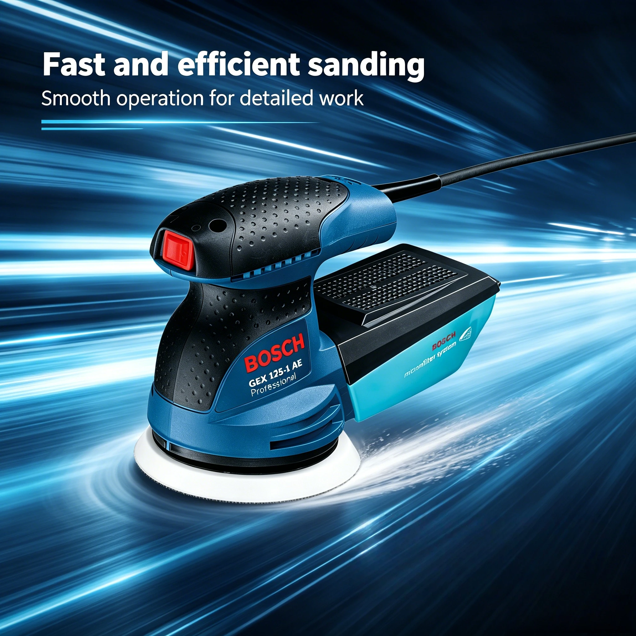 Power Tools Grinder - Ponceuse excentrique BOSCH GEX 125-1AE, 220V,