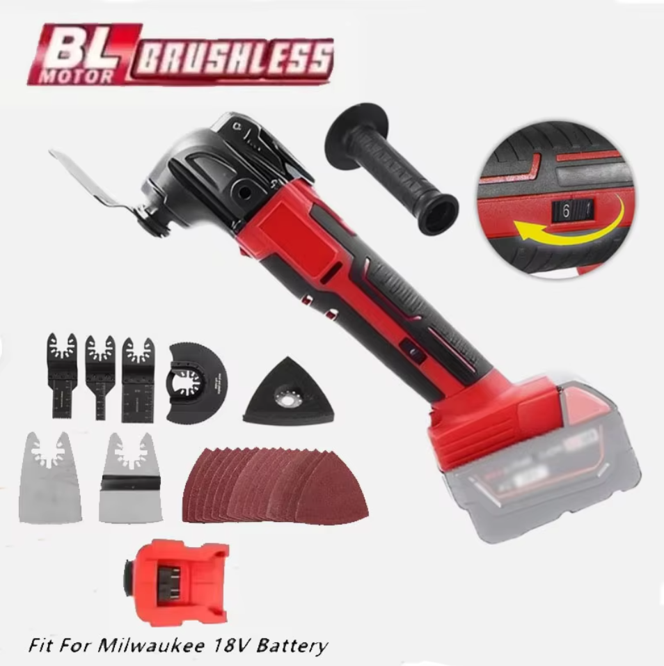 Oscillating Multi Tool - Pour Milwaukee 18V batterie électrique oscillant