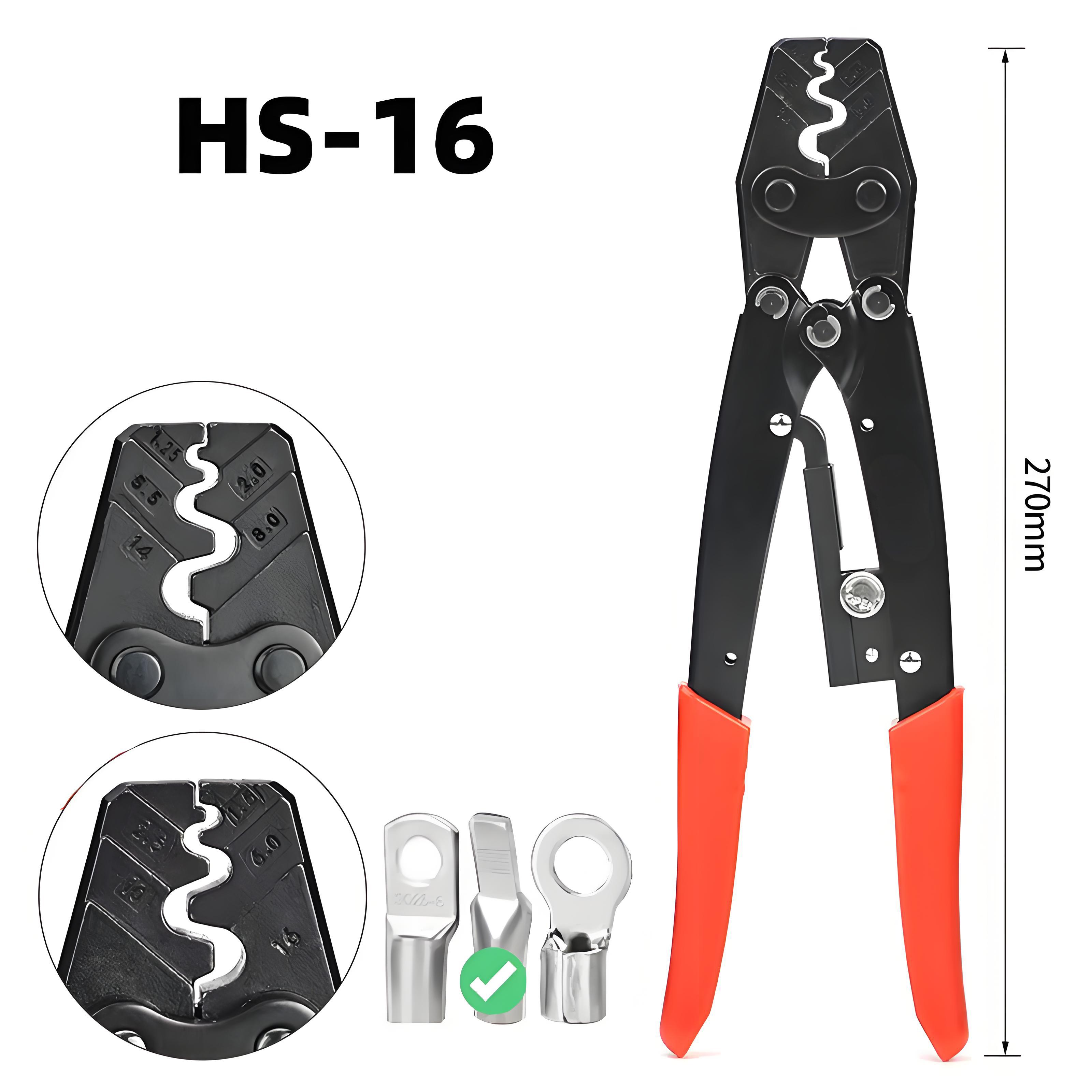 Power Tools Japan - HS-16 pince à sertir cliquet Terminal