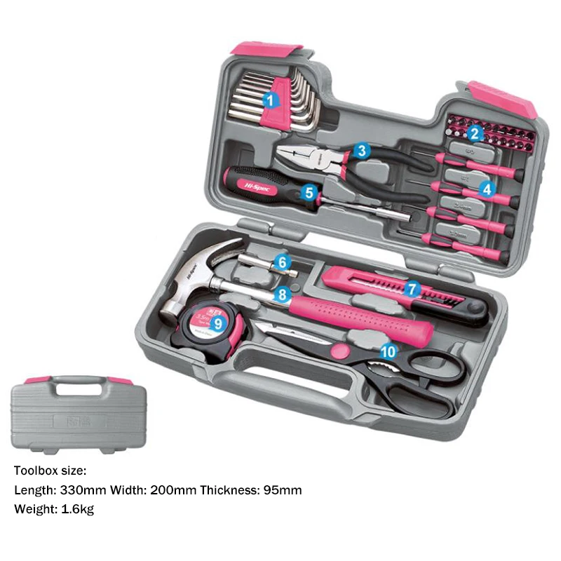 Kit d'outils à main rose, tour - Power Tools Pink avis et prix