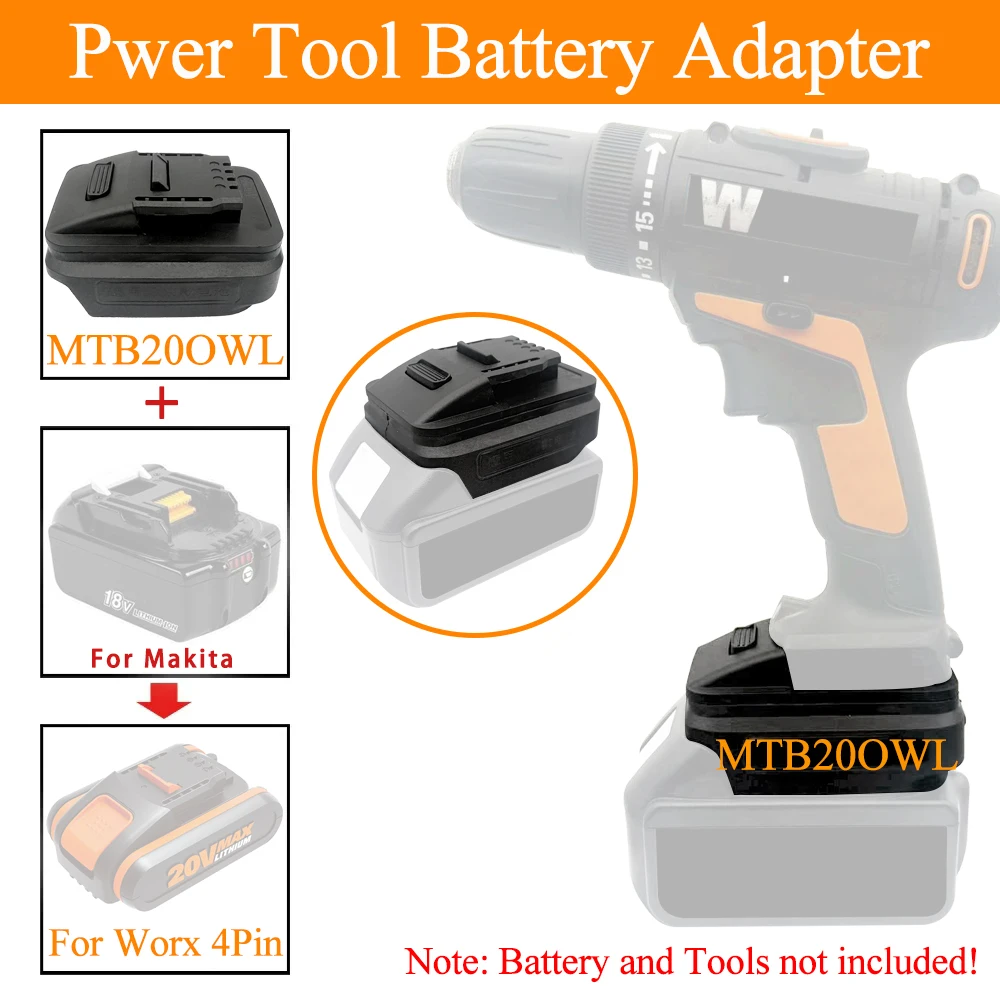 Adaptateur de batterie Li-ion  - Power Tools Orange avis et prix