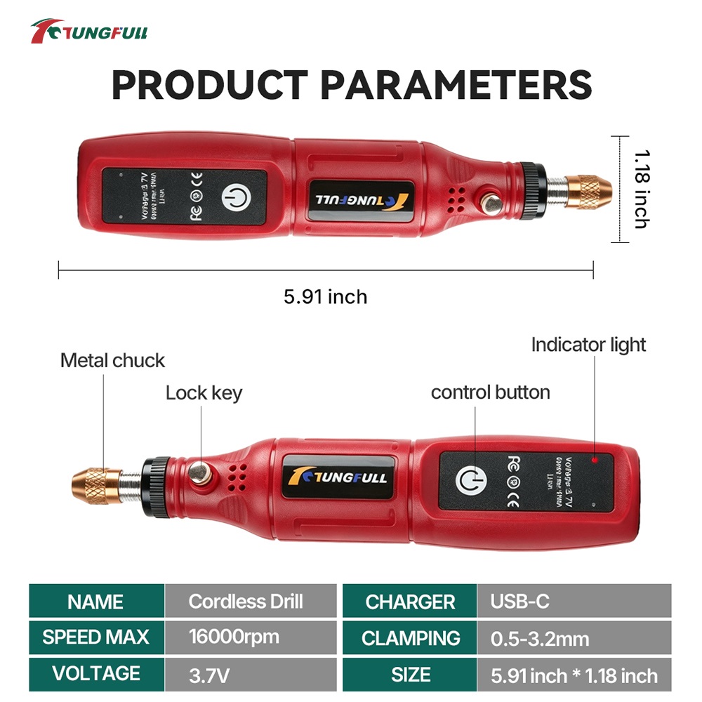 Outil rotatif sans fil TUNGFUL - Power Tools Brand avis et prix