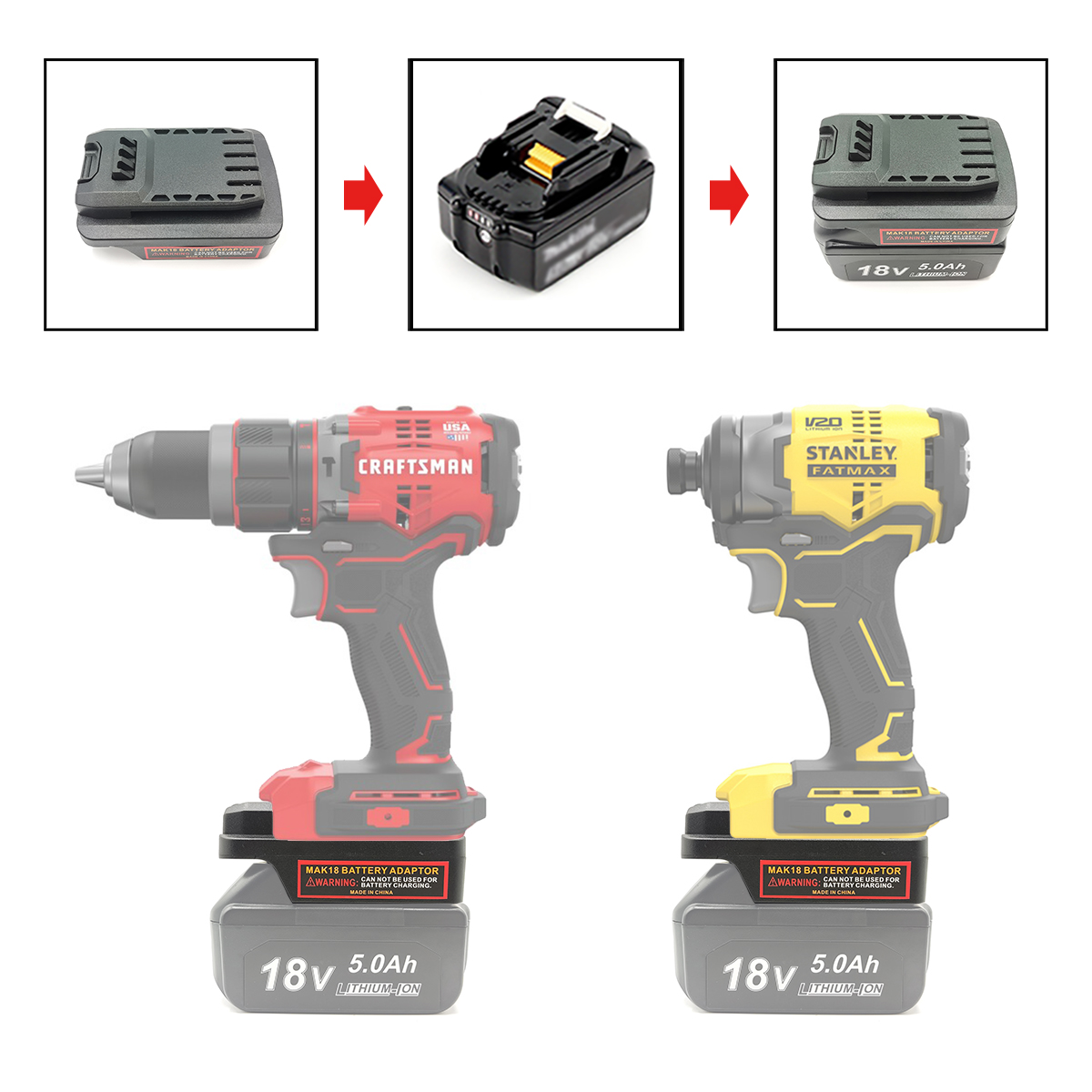 Convertisseur adaptateur de ba - Power Tools Stanley avis et prix