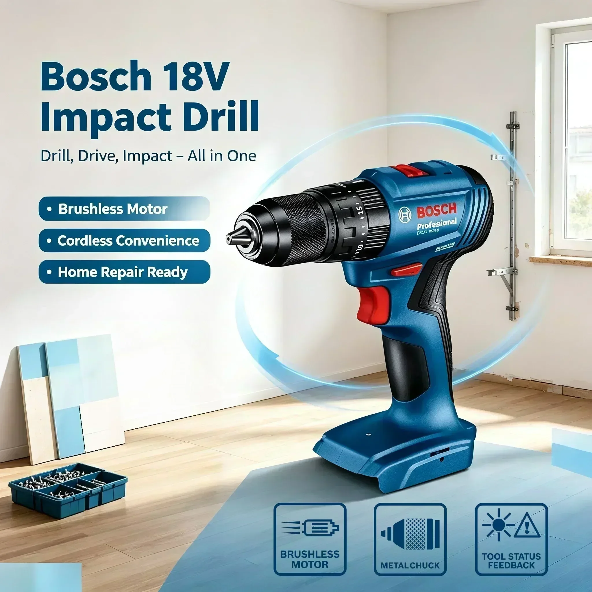 Perceuse à percussion sans fil - Power Tools Impact avis et prix