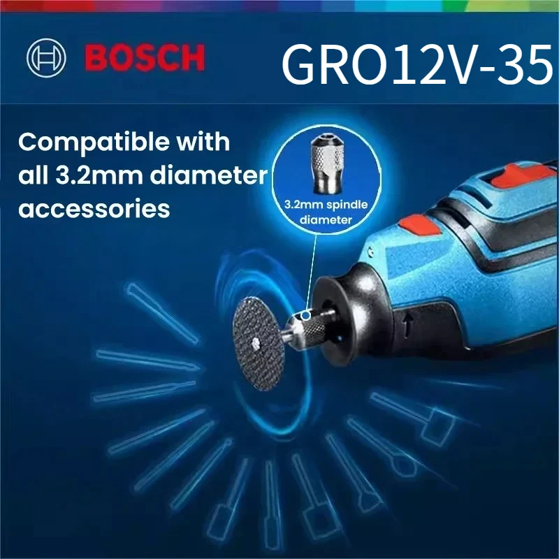 Bosch GRO 12V-35, meuleuse rot - Power Tools Grinder avis et prix