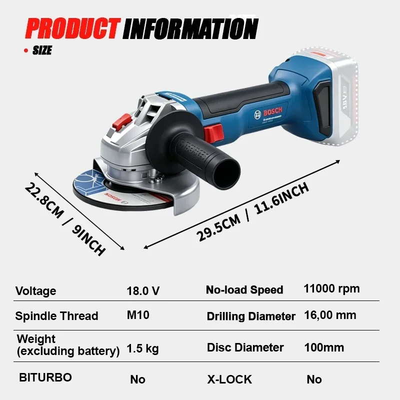Meuleuse d'angle sans fil BOSC - Power Tools Grinder avis et prix